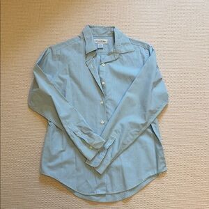 Brooks Brothers Teal Checkered No-Iron Shirt Size 6